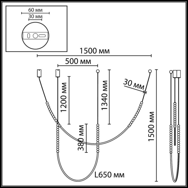 Подвесной светильник Odeon Light Hightech Monella 7149/24CL Подвесной светильник Odeon Light Hightech Monella 7149/24CL