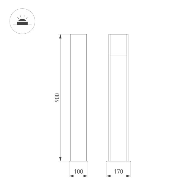 Ландшафтный светильник Arlight LGD-SEKVOYA-BOLL-H900-11W Warm3000 (BK, 120 deg, 230V) 054980 Ландшафтный светильник Arlight LGD-SEKVOYA-BOLL-H900-11W Warm3000 (BK, 120 deg, 230V) 054980