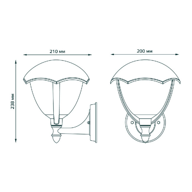 Уличный настенный светильник Gauss Aura GD027 Уличный настенный светильник Gauss Aura GD027