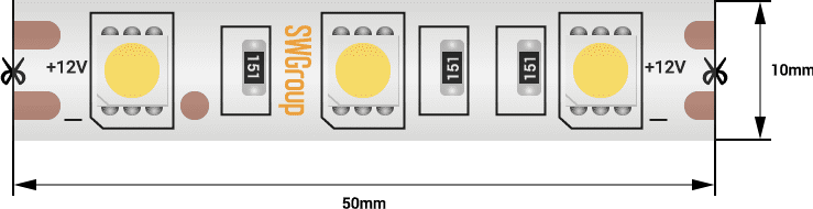 Светодиодная лента SWG SWG560-12-14.4-W-68-М 009270