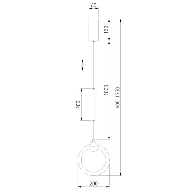 Подвесной светильник Eurosvet Rim 90165/1 черный жемчуг Подвесной светильник Eurosvet Rim 90165/1 черный жемчуг