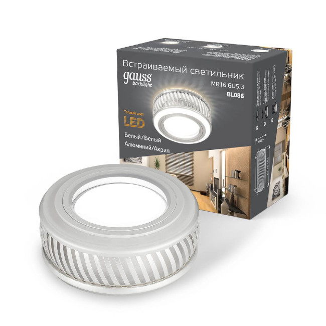 Встраиваемый светильник Gauss Backlight BL086 Встраиваемый светильник Gauss Backlight BL086