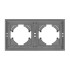 Рамка пластиковая на 2 поста Arlight FRM-TENDO-PL-2-GR 053841 Рамка пластиковая на 2 поста Arlight FRM-TENDO-PL-2-GR 053841
