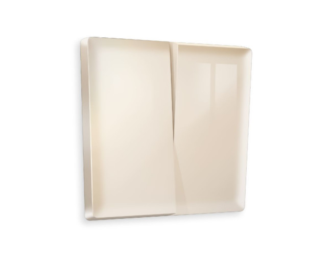 Лицевая панель для выключателя двухклавишного Ambrella Volt Alfa AP3030 Лицевая панель для выключателя двухклавишного Ambrella Volt Alfa AP3030