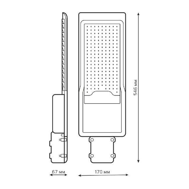 Уличный консольный светильник Gauss Avenue 629534120