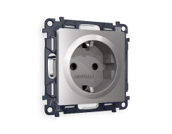 Комплект механизма розетки с/з на винтовых зажимах Ambrella Volt Alfa MA506010