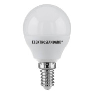 Лампа светодиодная Elektrostandard E14 7W 6500K шар матовый 4690389041556 Лампа светодиодная Elektrostandard E14 7W 6500K шар матовый 4690389041556