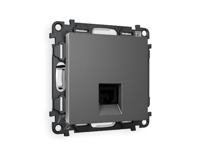 Комплект механизма телефонной розетки RJ-11(4P4C) со шторкой Ambrella Volt Alfa MA662030 Комплект механизма телефонной розетки RJ-11(4P4C) со шторкой Ambrella Volt Alfa MA662030