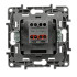 Переключатель одноклавишный промежуточный Legrand Etika 10A 250V алюминий 672409