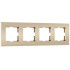 Рамка на 4 поста Werkel Slab (шампань софт) W0042911 4690389218446 a071627 Рамка на 4 поста Werkel Slab (шампань софт) W0042911 4690389218446 a071627