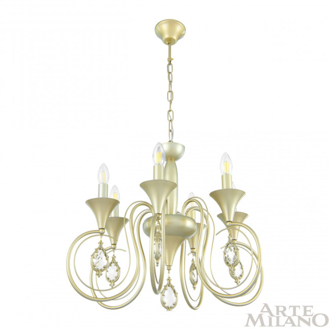 Подвесная люстра Arte Milano 349920/6 CG Подвесная люстра Arte Milano 349920/6 CG