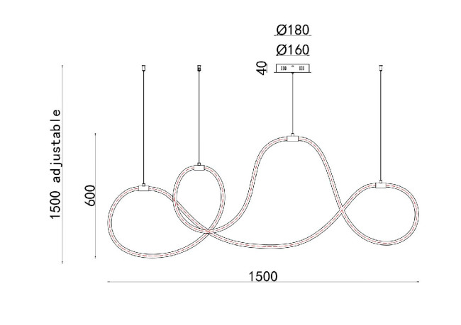 Подвесной светильник Arte Lamp Klimt A2850SP-80BK Подвесной светильник Arte Lamp Klimt A2850SP-80BK