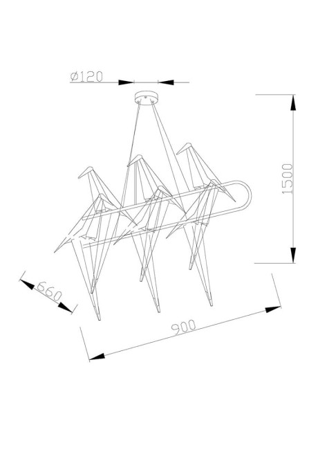 Подвесной светодиодный светильник Moderli Birds V3073-6PL Подвесной светодиодный светильник Moderli Birds V3073-6PL