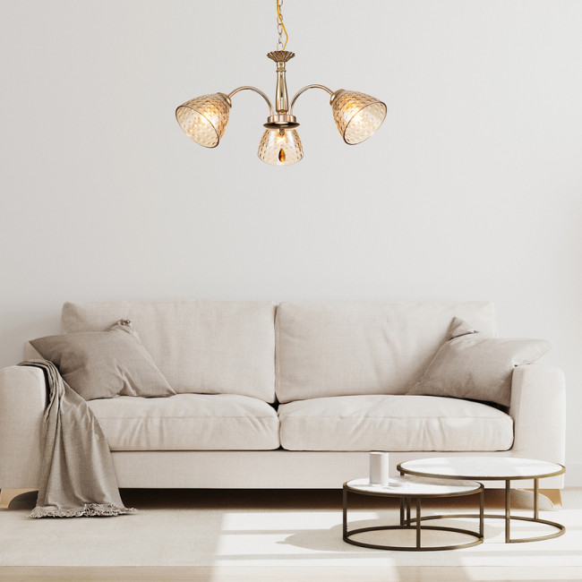 Подвесной светильник Escada Freesia 658/3PL Gold Подвесной светильник Escada Freesia 658/3PL Gold