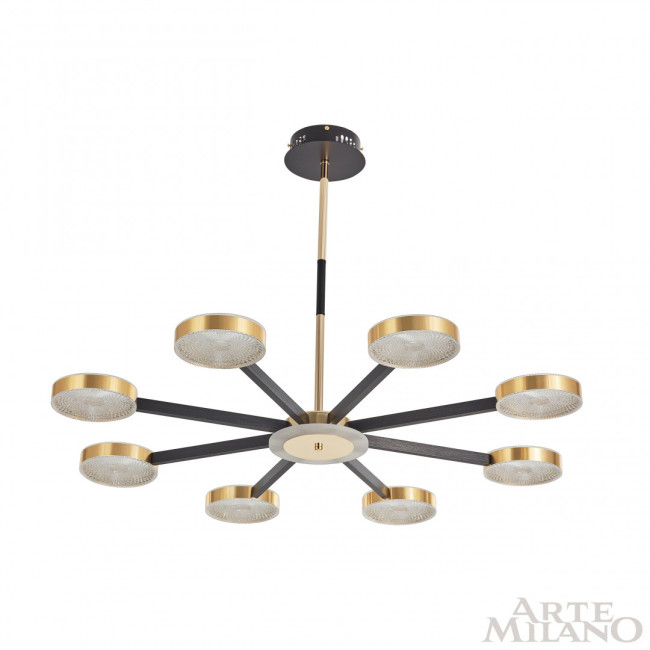 Люстра на штанге Arte Milano 272079/8 BK/GD