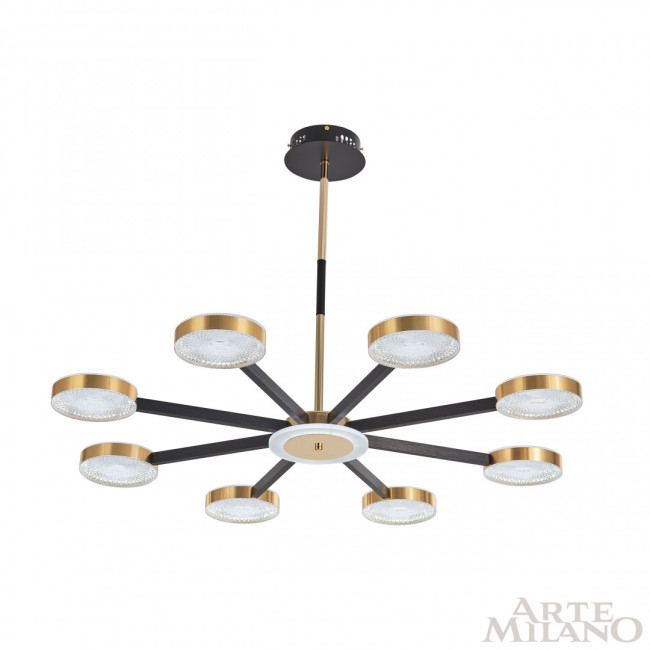 Люстра на штанге Arte Milano 272079/8 BK/GD