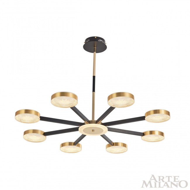 Люстра на штанге Arte Milano 272079/8 BK/GD