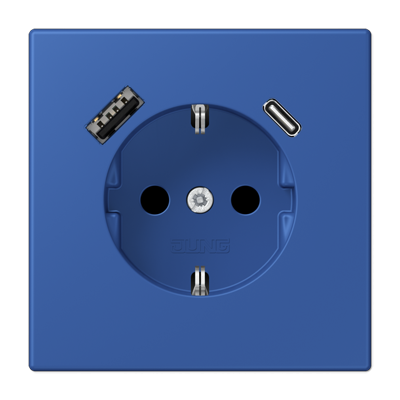 Розетка 2K+З USB Typ AC Jung LC1520-15CA253 Розетка 2K+З USB Typ AC Jung LC1520-15CA253