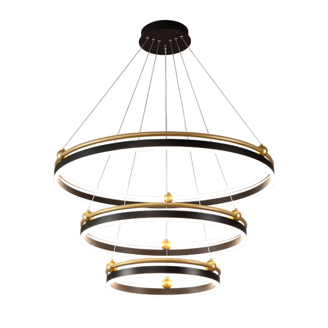 Подвесная люстра Crystal Lux FERNANDO SP158W LED BLACK/GOLD