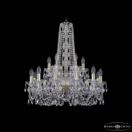 Подвесная люстра Bohemia Ivele Crystal 1402/12+6/240/h-75 G Подвесная люстра Bohemia Ivele Crystal 1402/12+6/240/h-75 G