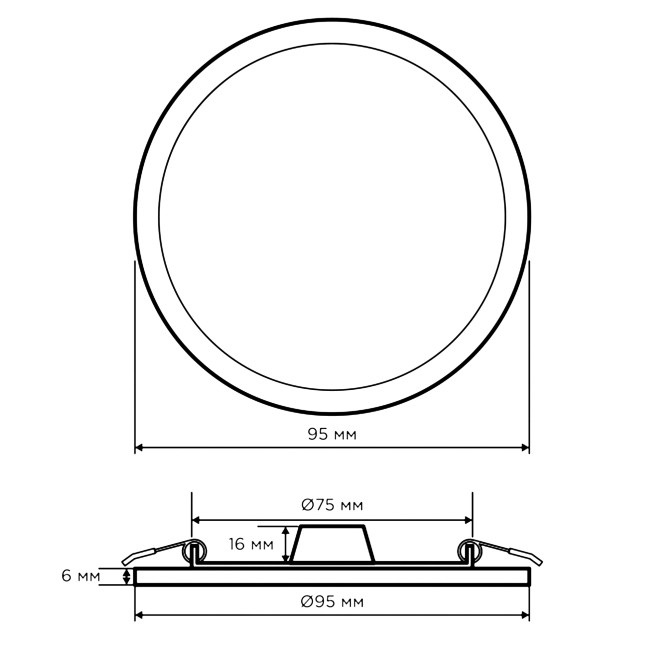 Встраиваемая светодиодная панель Apeyron 06-52 Встраиваемая светодиодная панель Apeyron 06-52
