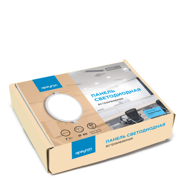 Встраиваемая светодиодная панель Apeyron 06-52 Встраиваемая светодиодная панель Apeyron 06-52