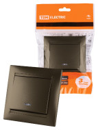 Выключатель одноклавишный с подсветкой Лама TDM Electric SQ1815-0704