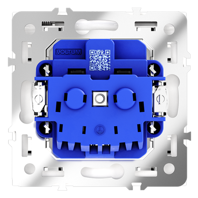 Розетка с защитными шторками и крышкой Voltum S70 VLS040303 (кашемир)