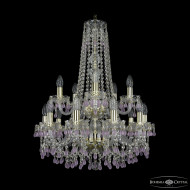 Подвесная люстра Bohemia Ivele Crystal 1410/10+5/195/h-74/2d G V7010 Подвесная люстра Bohemia Ivele Crystal 1410/10+5/195/h-74/2d G V7010