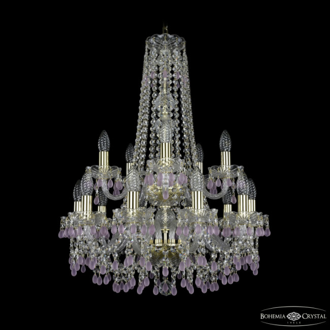 Подвесная люстра Bohemia Ivele Crystal 1410/10+5/195/h-74/2d G V7010 Подвесная люстра Bohemia Ivele Crystal 1410/10+5/195/h-74/2d G V7010