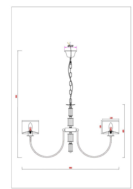 Подвесная люстра Arte Lamp Attore A4092LM-8CC Подвесная люстра Arte Lamp Attore A4092LM-8CC