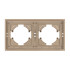 Рамка пластиковая на 2 поста Arlight FRM-TENDO-PL-2-GD 053842 Рамка пластиковая на 2 поста Arlight FRM-TENDO-PL-2-GD 053842