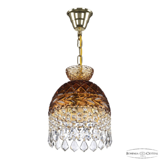Подвесной светильник Bohemia Ivele Crystal 5478/22 G Amber/M-1F Leafs Подвесной светильник Bohemia Ivele Crystal 5478/22 G Amber/M-1F Leafs