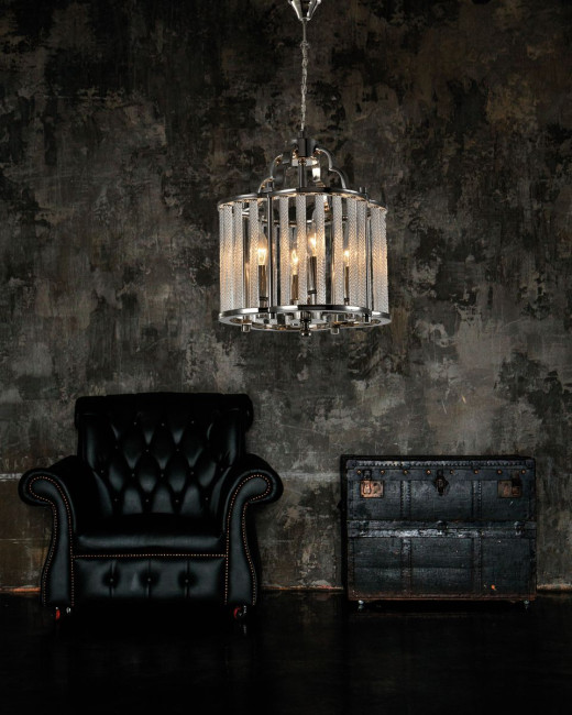 Подвесная люстра iLamp Qeens P9501-4 Nickel