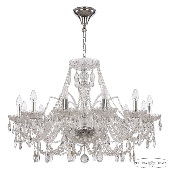 Подвесная люстра Bohemia Ivele Crystal 105/12/300 Ni Подвесная люстра Bohemia Ivele Crystal 105/12/300 Ni