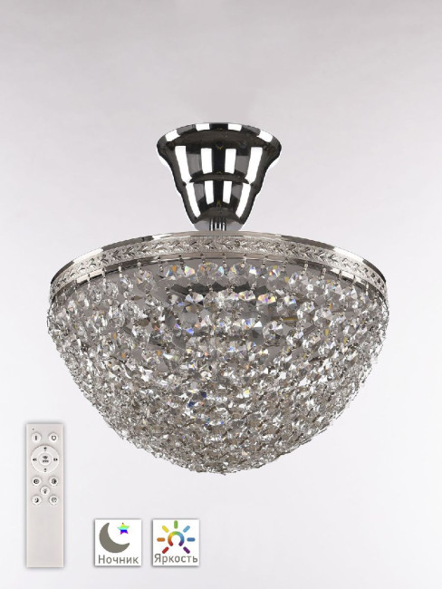 Потолочный светильник Bohemia Ivele Crystal 19321/25IV/LED-DIM Ni Потолочный светильник Bohemia Ivele Crystal 19321/25IV/LED-DIM Ni
