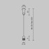 Тросовый подвес Maytoni Shelf CA028SW-L1000-B Тросовый подвес Maytoni Shelf CA028SW-L1000-B