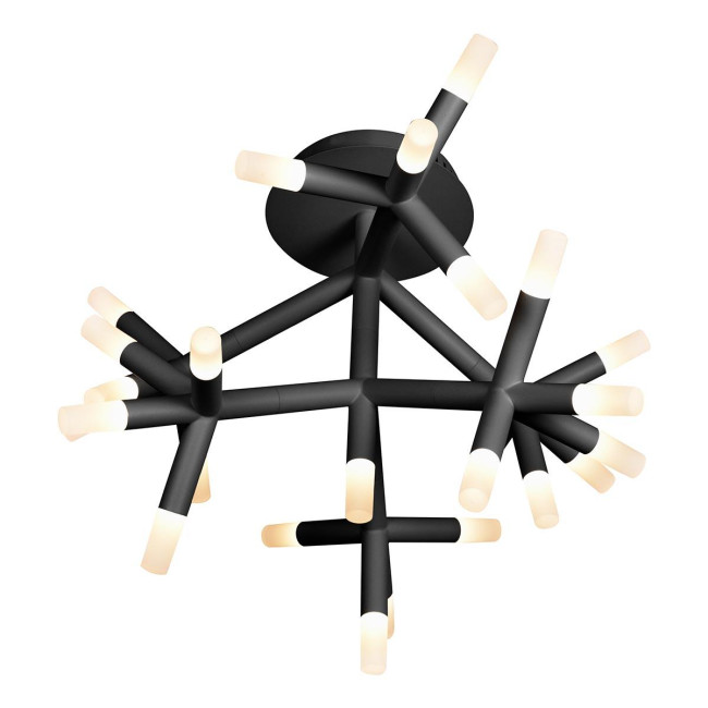 Потолочная светодиодная люстра iLedex Savage FS-017-X25 BK Потолочная светодиодная люстра iLedex Savage FS-017-X25 BK