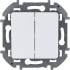 Выключатель двухклавишный Legrand Inspiria 673620