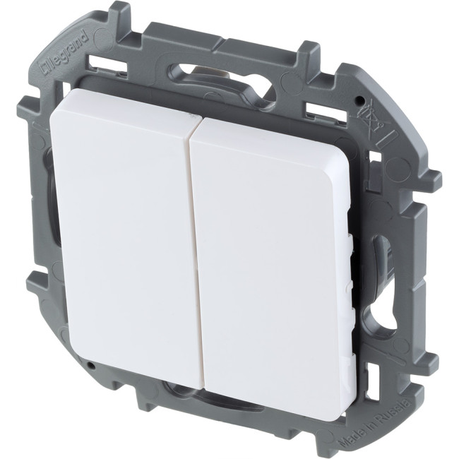 Выключатель двухклавишный Legrand Inspiria 673620