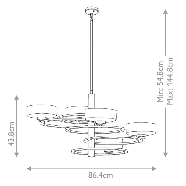 Подвесная люстра Kichler Aleeka KL-ALEEKA5B Подвесная люстра Kichler Aleeka KL-ALEEKA5B