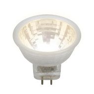 Лампа светодиодная (UL-00001700) Uniel GU4 3W 3000K прозрачная LED-MR11-3W/WW/GU4 GLZ21TR