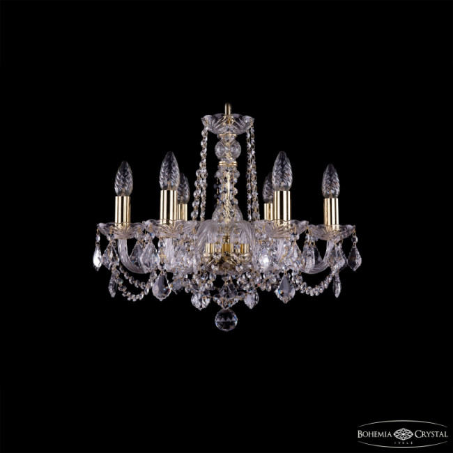 Подвесная люстра Bohemia Ivele Crystal 1402/6/160 G Leafs