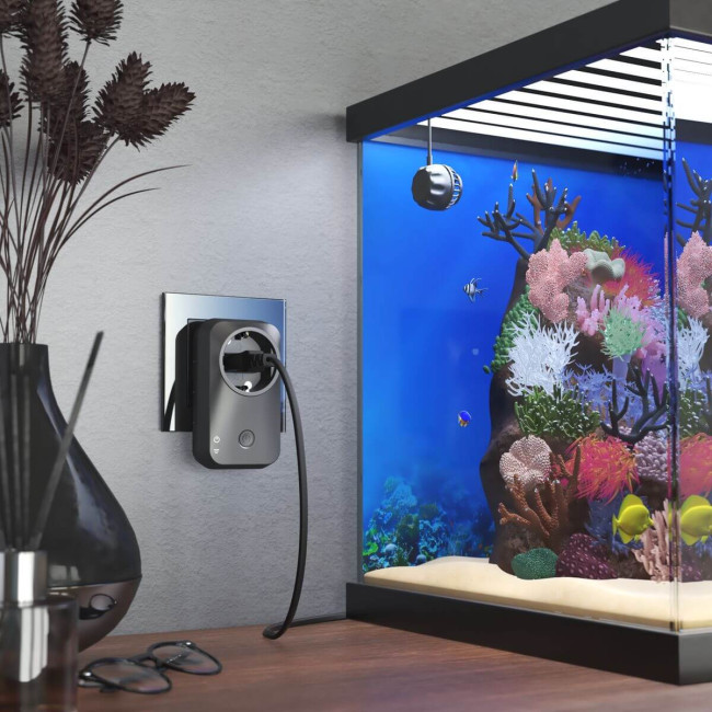 Умная розетка Wi-Fi черная Elektrostandard WF 4690389171901 Умная розетка Wi-Fi черная Elektrostandard WF 4690389171901