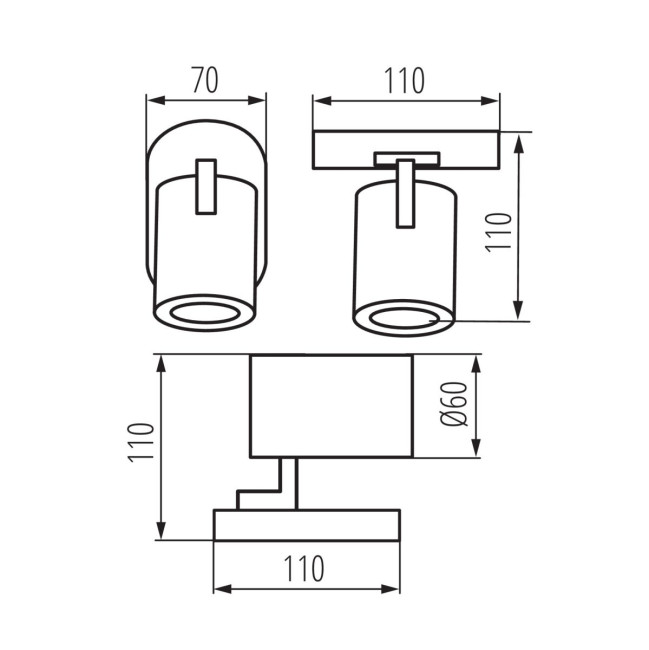 Накладной спот Kanlux Laurin 38960 Накладной спот Kanlux Laurin 38960