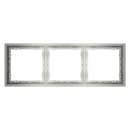 Рамка на 3 поста Voltum S70 VLS100305 (сталь)