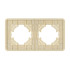 Рамка на 2 поста алюминиевая Arlight FRM-AKIRY-AL-2-GD 049726 Рамка на 2 поста алюминиевая Arlight FRM-AKIRY-AL-2-GD 049726