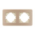 Рамка на 2 поста алюминиевая Arlight FRM-AKIRY-AL-2-GD 049726 Рамка на 2 поста алюминиевая Arlight FRM-AKIRY-AL-2-GD 049726