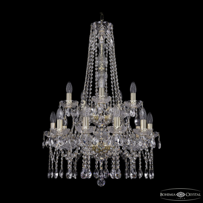 Подвесная люстра Bohemia Ivele Crystal 1413/10+5/200/h-87/2d G