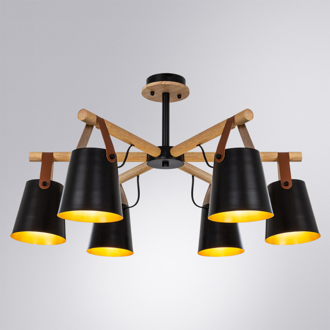 Люстра на штанге Arte Lamp Thomas A7032PL-6BK Люстра на штанге Arte Lamp Thomas A7032PL-6BK